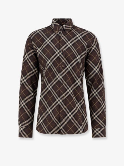 Burberry Cotton Shirt With Check Motif