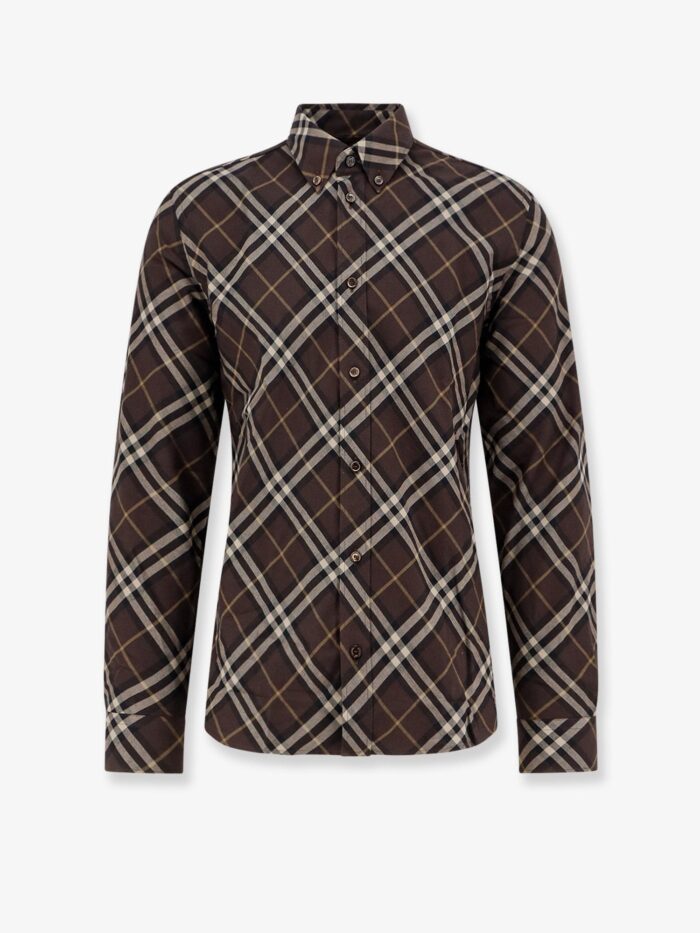 Burberry Cotton Shirt With Check Motif