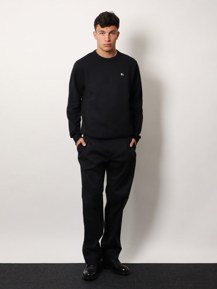 Burberry Cotton Sweatshirt With Logo Embroidery