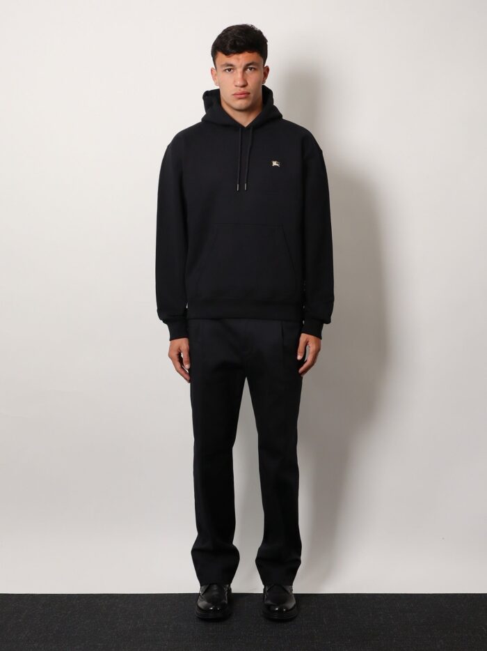 Burberry Cotton Sweatshirt With Logo Embroidery