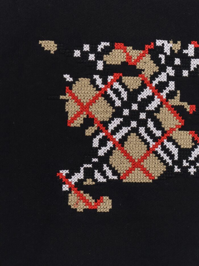 Burberry Cotton Sweatshirt With Logo Embroidery