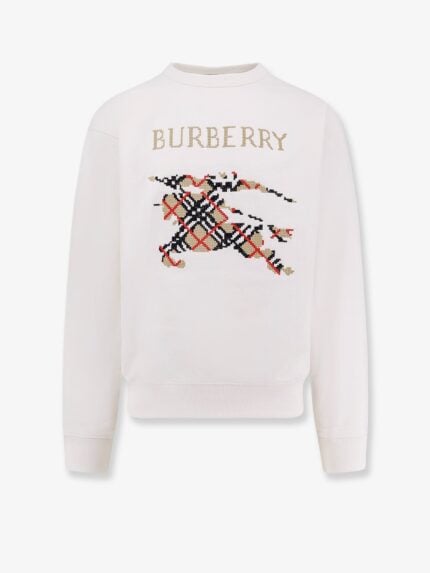 Burberry Cotton Sweatshirt With Logo Embroidery