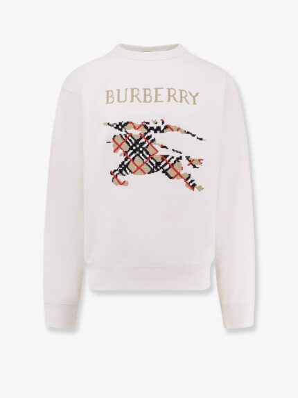 Burberry Cotton Sweatshirt With Logo Embroidery