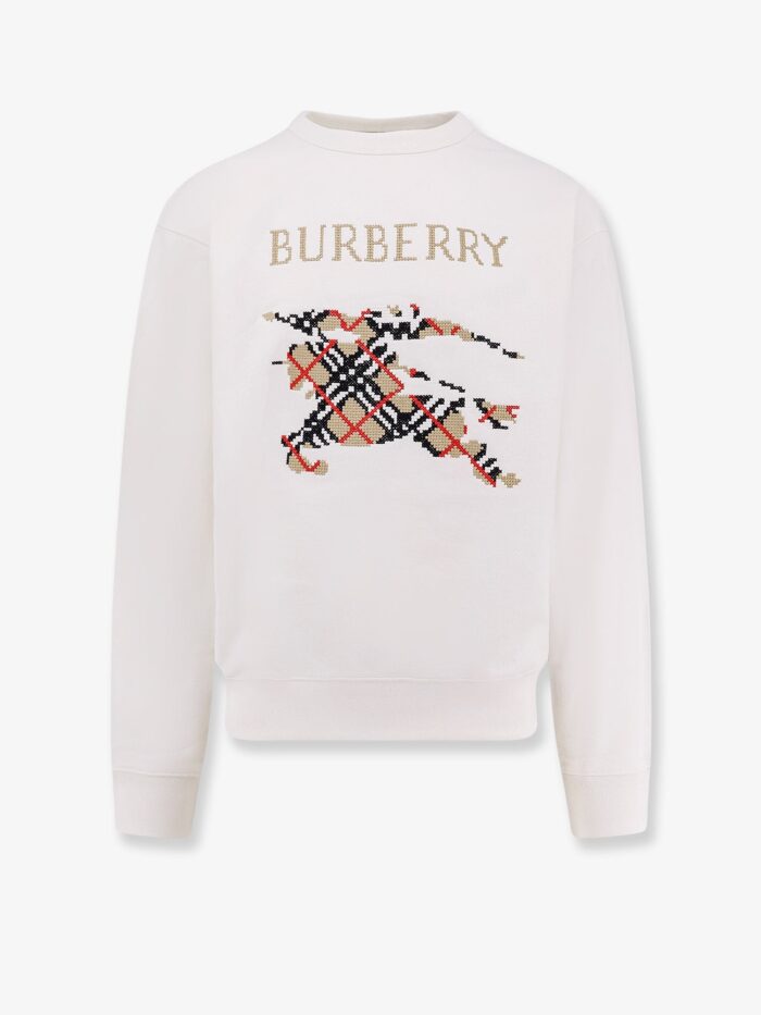 Burberry Cotton Sweatshirt With Logo Embroidery