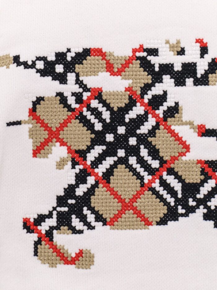 Burberry Cotton Sweatshirt With Logo Embroidery