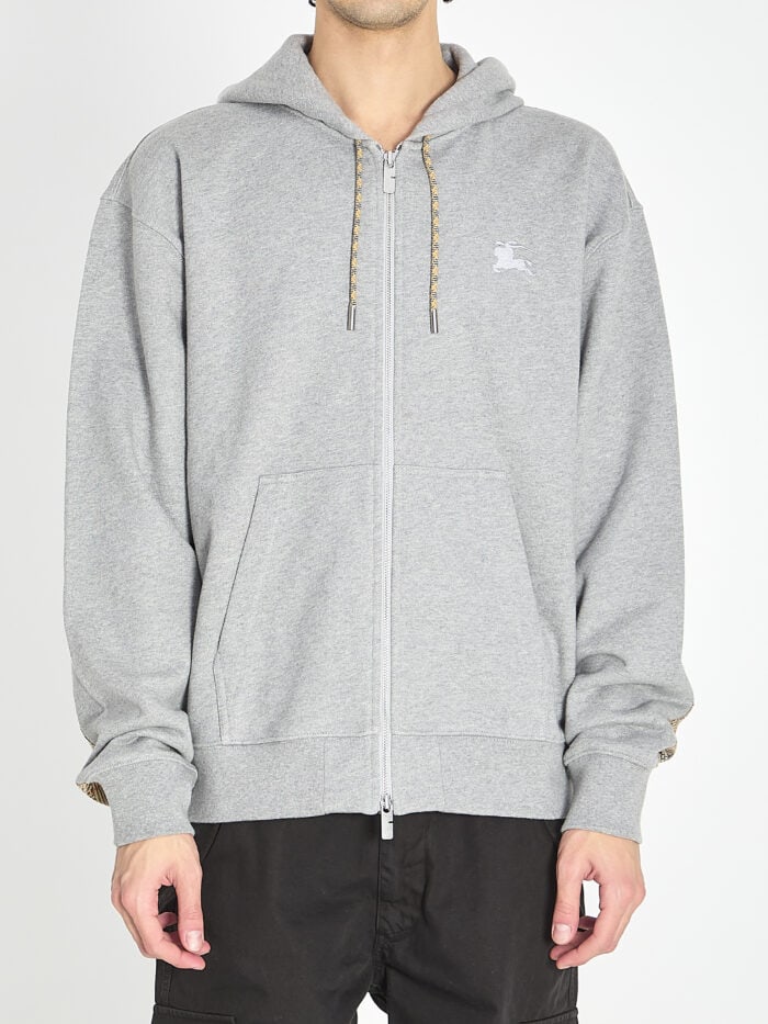 Burberry Cotton zipped hoodie