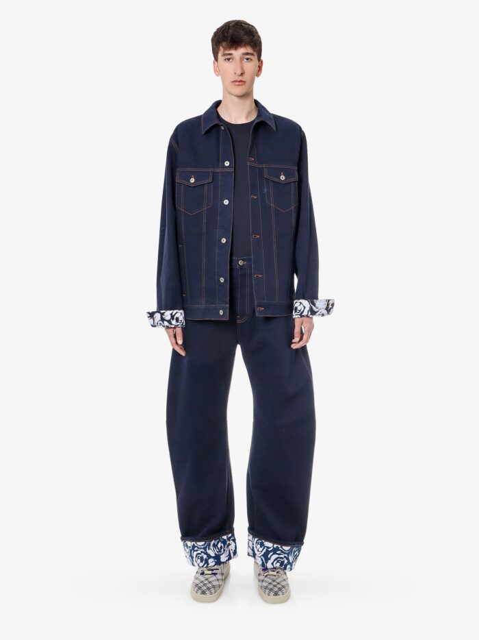 Burberry Denim Jacket With Floral Print