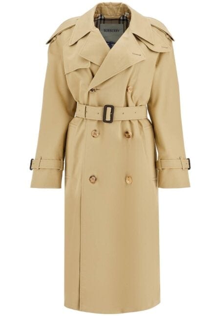 BURBERRY Double-breasted Trench Coat With