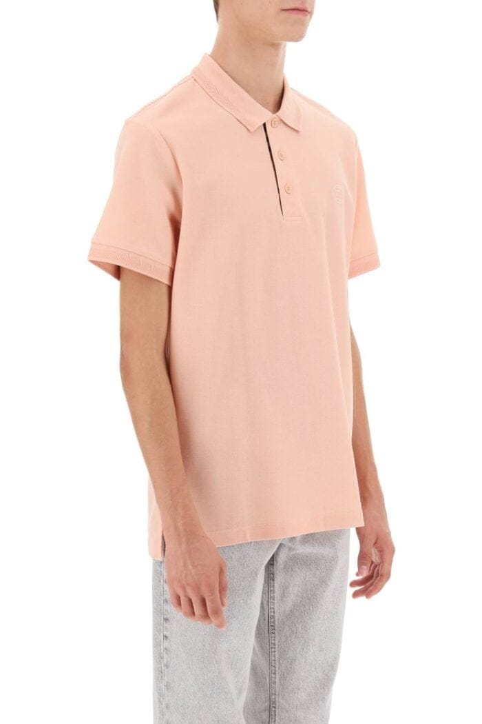 Burberry Eddie Polo Shirt In Organic Piqu