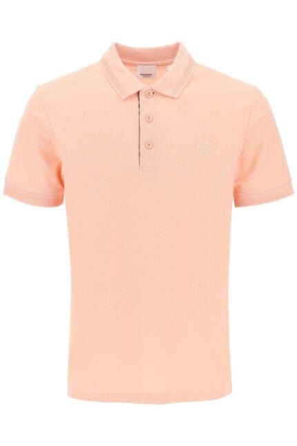 Burberry Eddie Polo Shirt In Organic Piqu