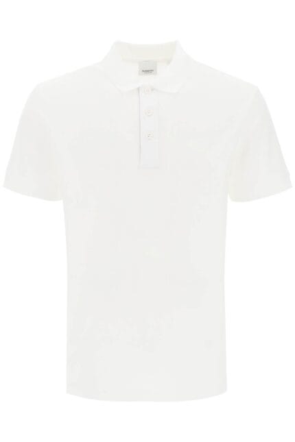 Burberry Eddie Polo Shirt In Organic Piqu