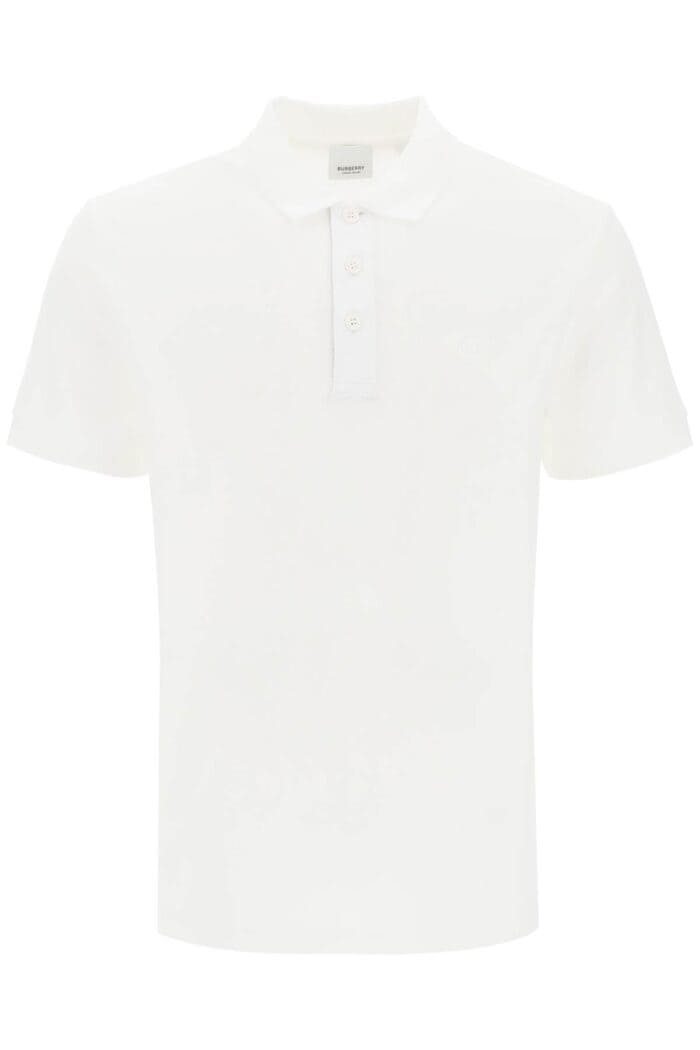 Burberry Eddie Polo Shirt In Organic Piqu