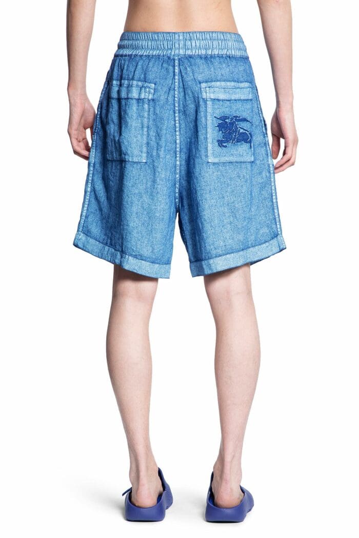 BURBERRY Ekd Linen Shorts