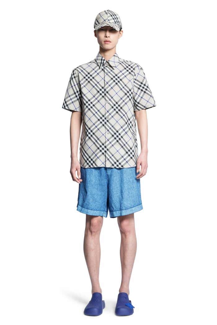 BURBERRY Ekd Linen Shorts