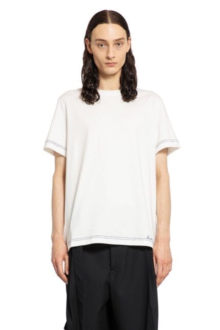 BURBERRY Embroidered Logo Cotton T-shirt