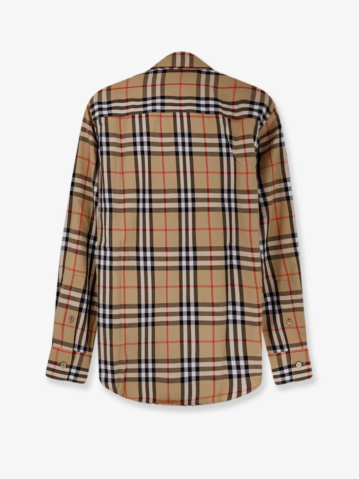 Burberry Emma Cotton Shirt With Check Pattern