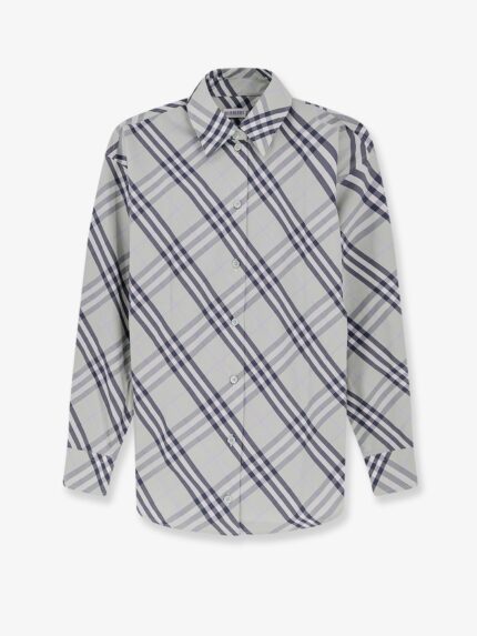 Burberry Emma Cotton Shirt With Check Pattern