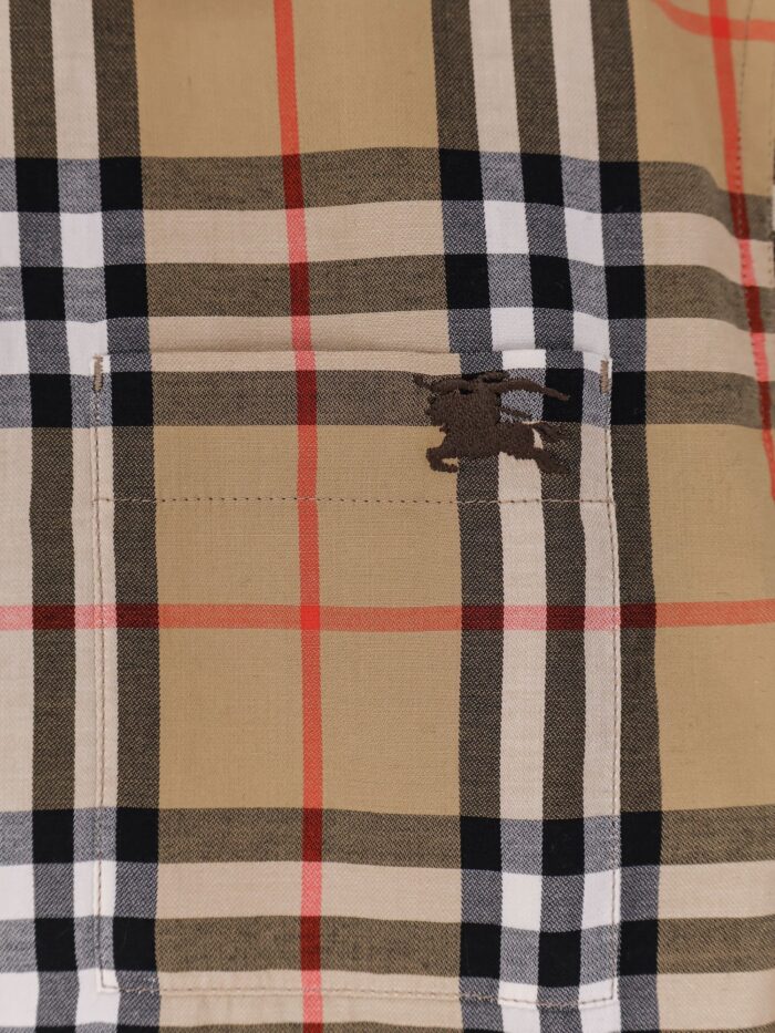 Burberry Emma Cotton Shirt With Check Pattern
