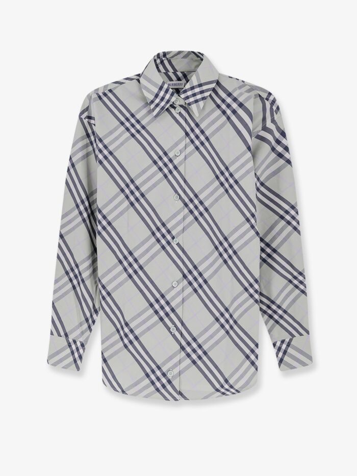 Burberry Emma Cotton Shirt With Check Pattern