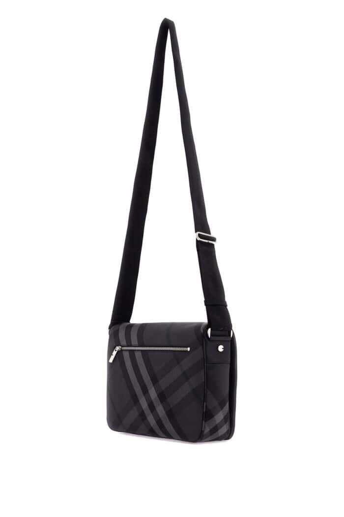 BURBERRY Ered  Checkered Nylon Messenger Bag With