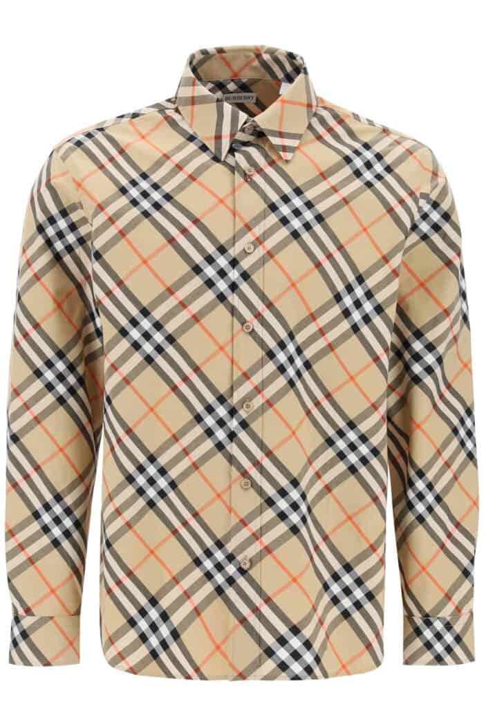 BURBERRY Ered Cotton Long-sleeved Shirt