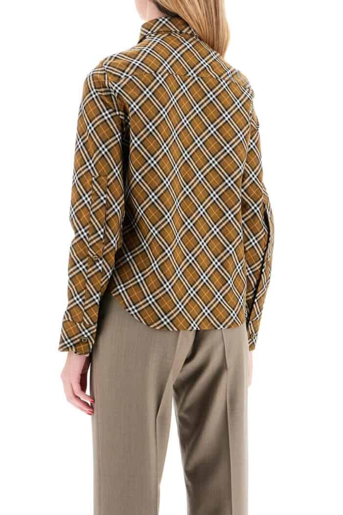 BURBERRY Ered Shirt With Button-down Collar