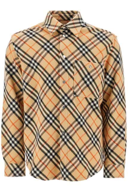 BURBERRY Ered Wool Overshirt