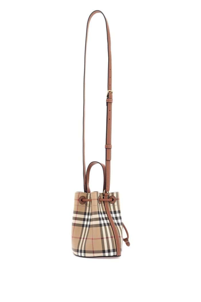 BURBERRY Erednncheckered Mini Bucket Bag