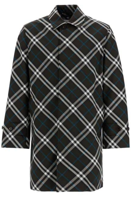 BURBERRY Erednn'checkered Nylon Car Coat