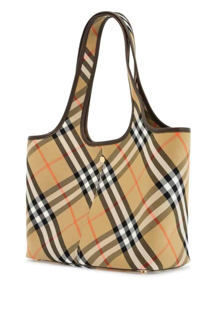 BURBERRY Erednnsmall Checkered Tote Bag