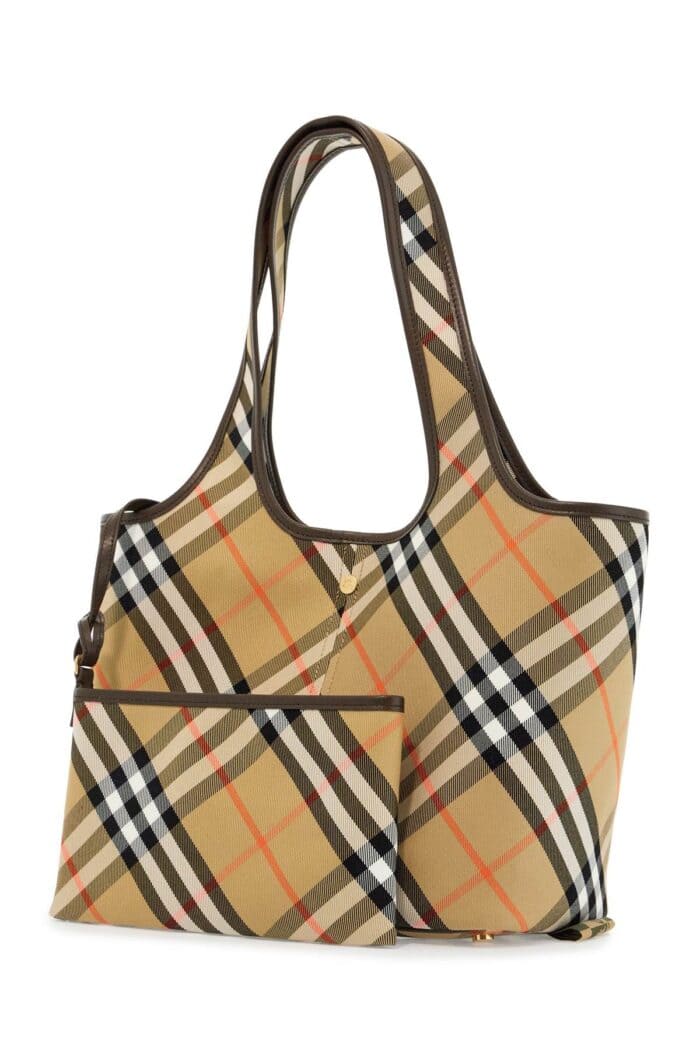 BURBERRY Erednnsmall Checkered Tote Bag