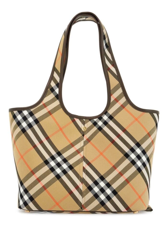 BURBERRY Erednnsmall Checkered Tote Bag