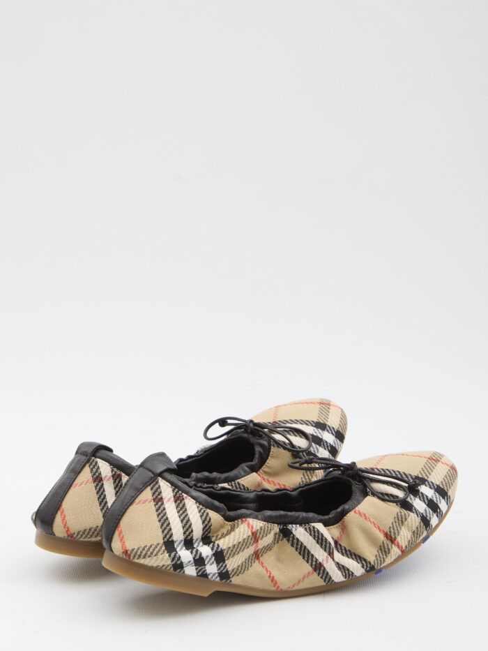 Burberry Fawn Check ballet flats