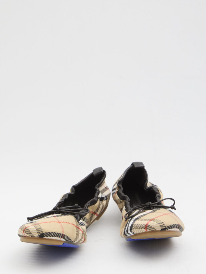 Burberry Fawn Check ballet flats