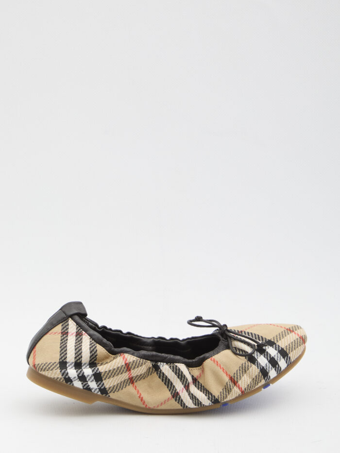 Burberry Fawn Check ballet flats