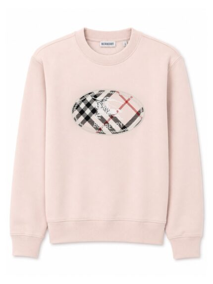 Burberry FELPA "CAROLINE" CON INSERTO CHECK