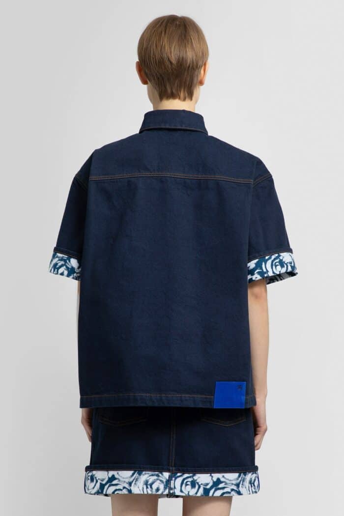BURBERRY Heavyweight Denim Short Sleeve Shirt
