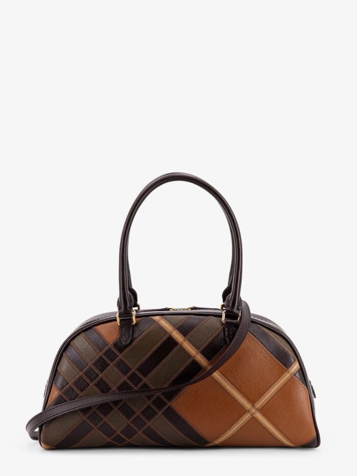 Burberry Highlands Bowling Medium Leather Handbag