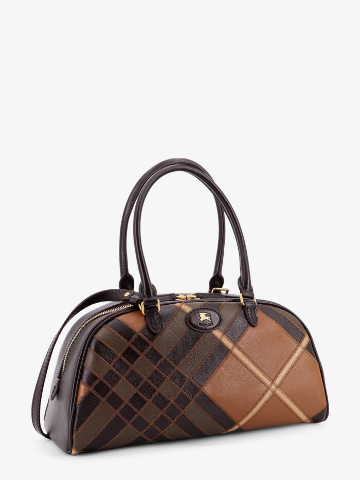 Burberry Highlands Bowling Medium Leather Handbag