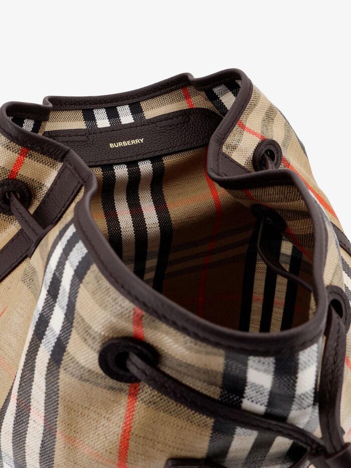 Burberry Highlands Coated Canvas Backpack With Front Logo
