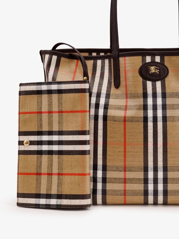 Burberry Highlands Coated Canvas Shoulder Bag