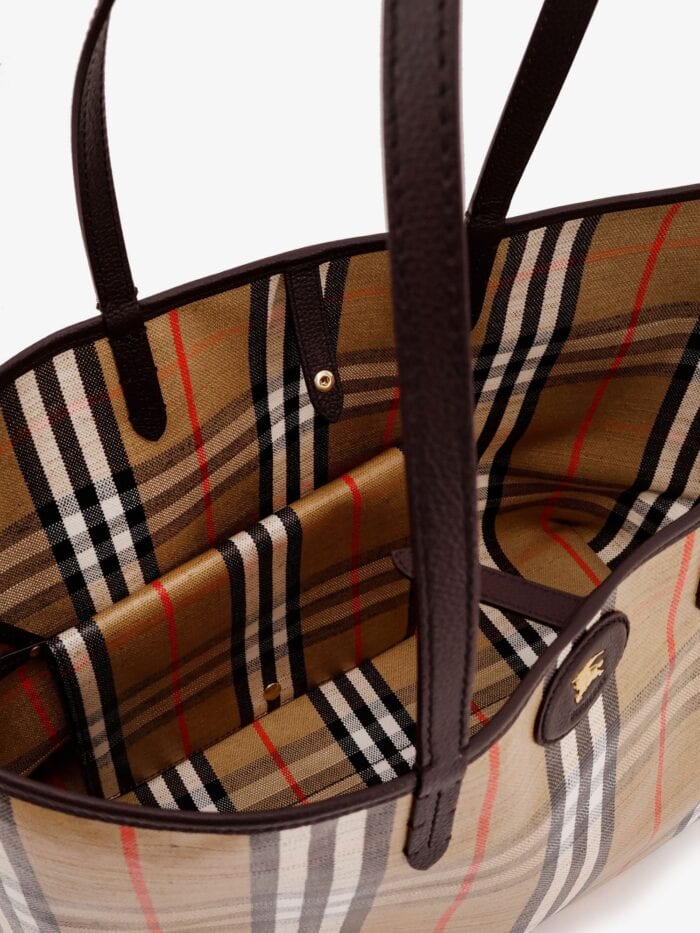 Burberry Highlands Coated Canvas Shoulder Bag