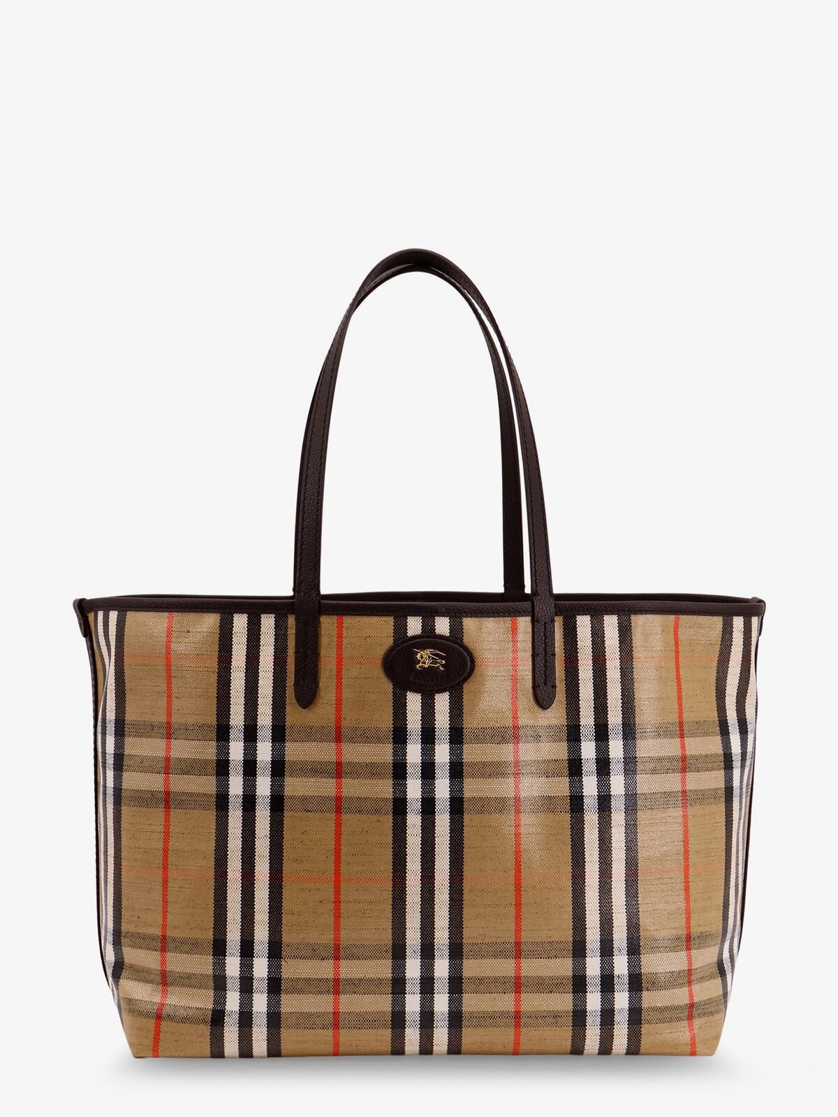 Burberry Highlands Coated Canvas Shoulder Bag
