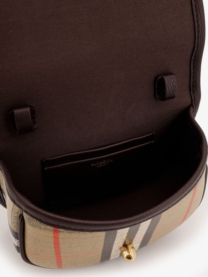Burberry Highlands Crossbody Bag With Check Motif