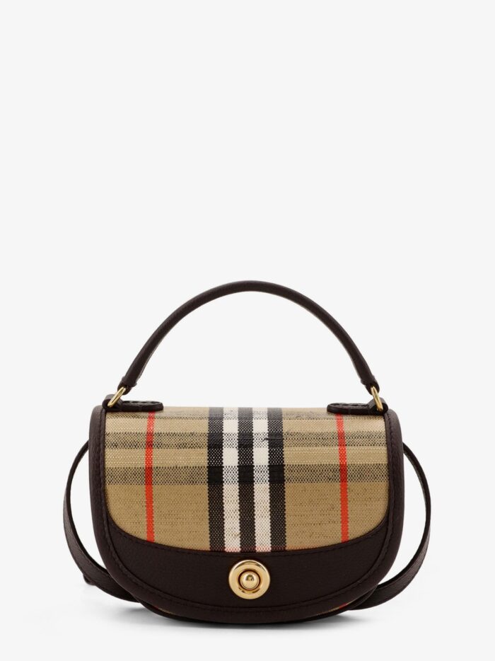 Burberry Highlands Crossbody Bag With Check Motif