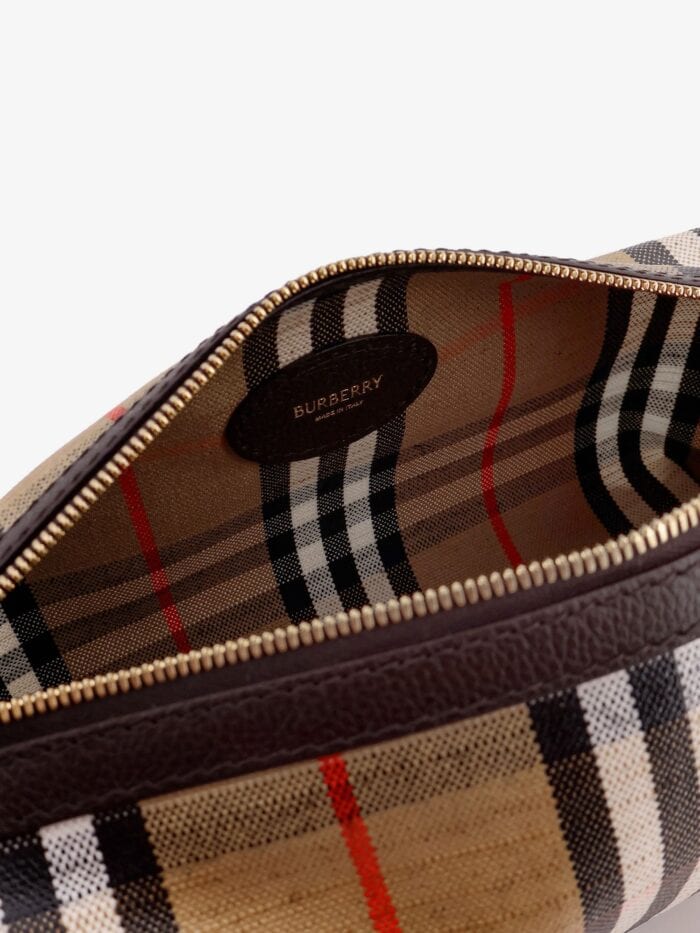 Burberry Highlands Viscose, Cotton And Linen Crossbody Bag