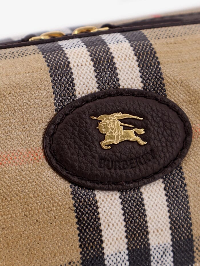 Burberry Highlands Viscose, Cotton And Linen Crossbody Bag