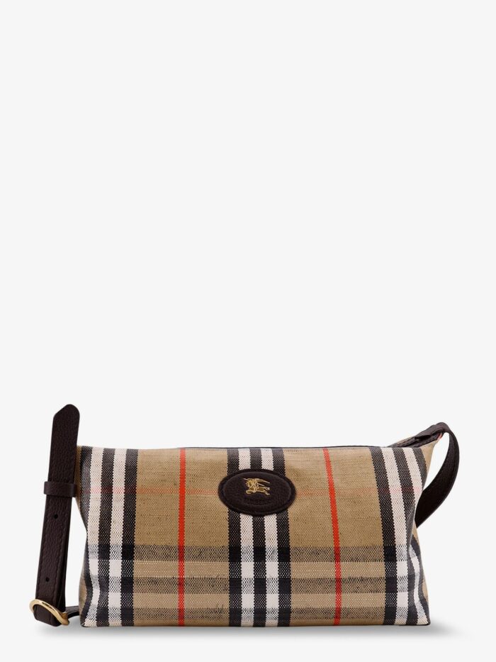 Burberry Highlands Viscose, Cotton And Linen Crossbody Bag