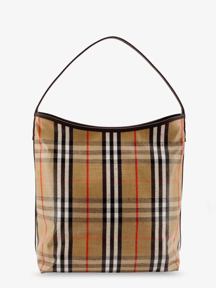 Burberry Higlands Shoulder Bag With Traditional Check Motif