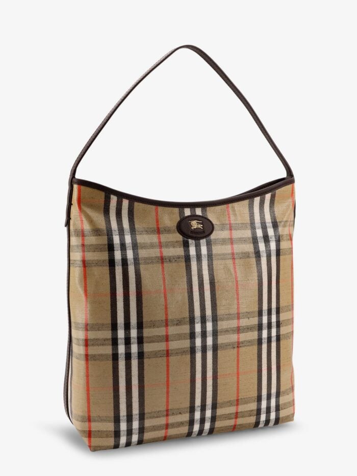Burberry Higlands Shoulder Bag With Traditional Check Motif